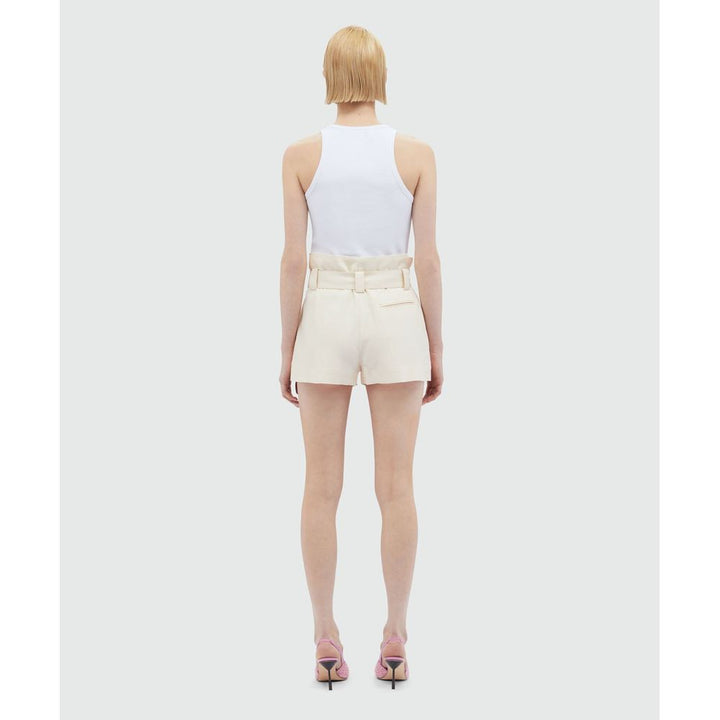 MSGM White Viscose Short And Mini Shorts