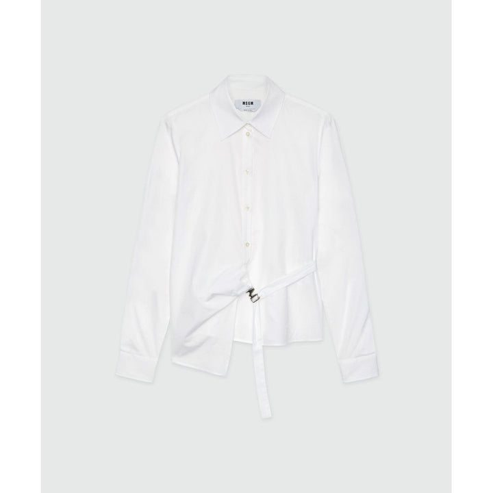 MSGM White Cotton Blouse