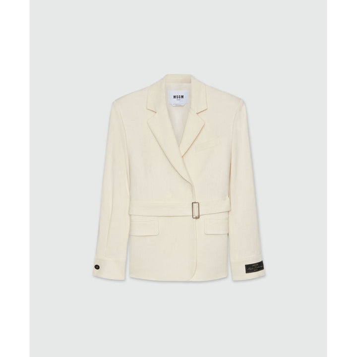 MSGM White Viscose Jacket