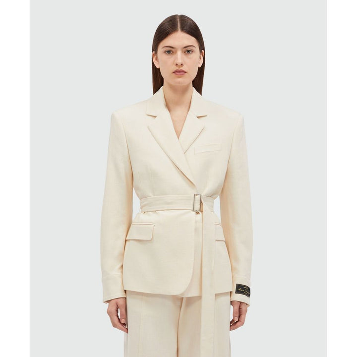 MSGM White Viscose Jacket