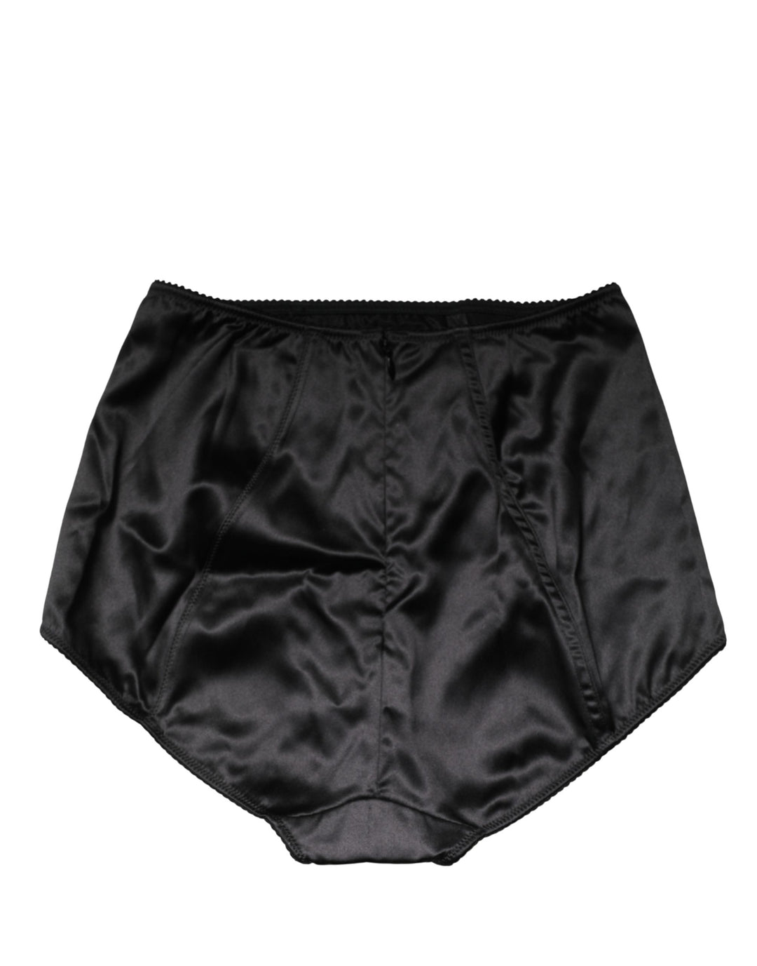 Dolce & Gabbana Black Silk Blend High Waist Girdle Panty Underwear