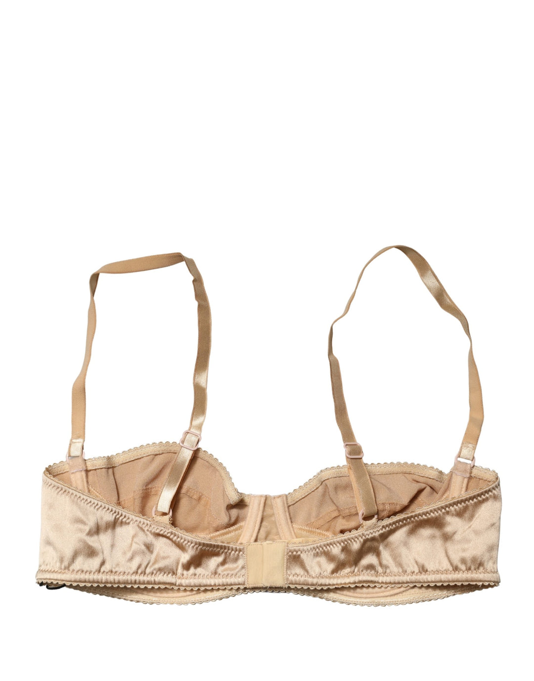 Dolce & Gabbana Beige Semi-Pad Underwire Balconette Bra Underwear