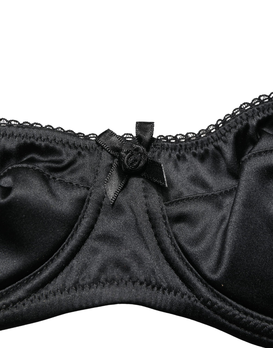 Dolce & Gabbana Black Semi-Pad Underwire Balconette Bra Underwear