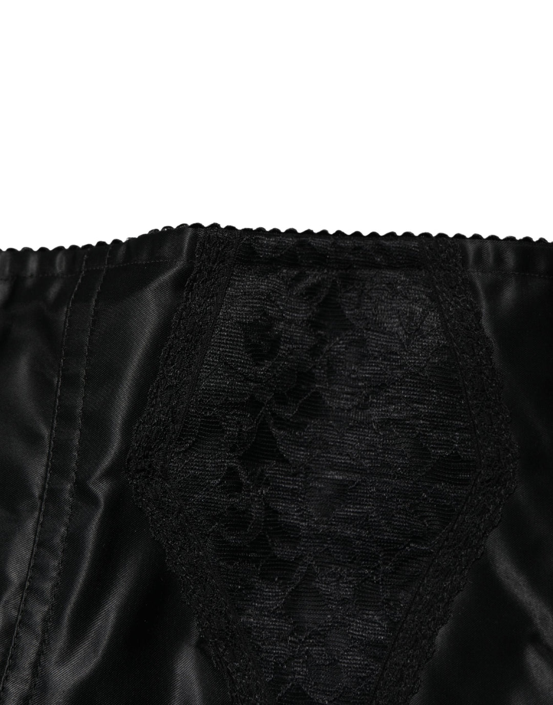 Dolce & Gabbana Black Silk Blend High Waist Girdle Panty Underwear