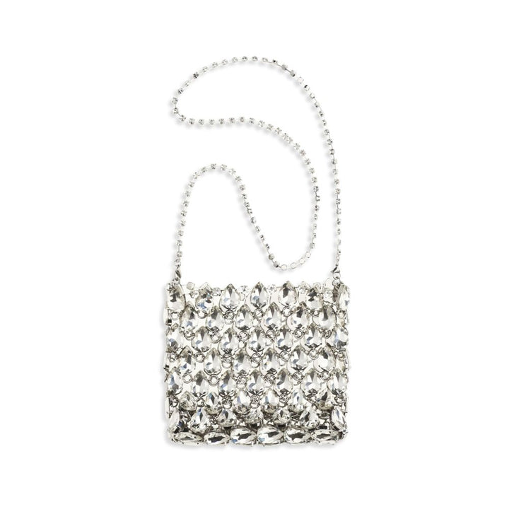 Self-Portrait Silver Polyester Shoulder Bag