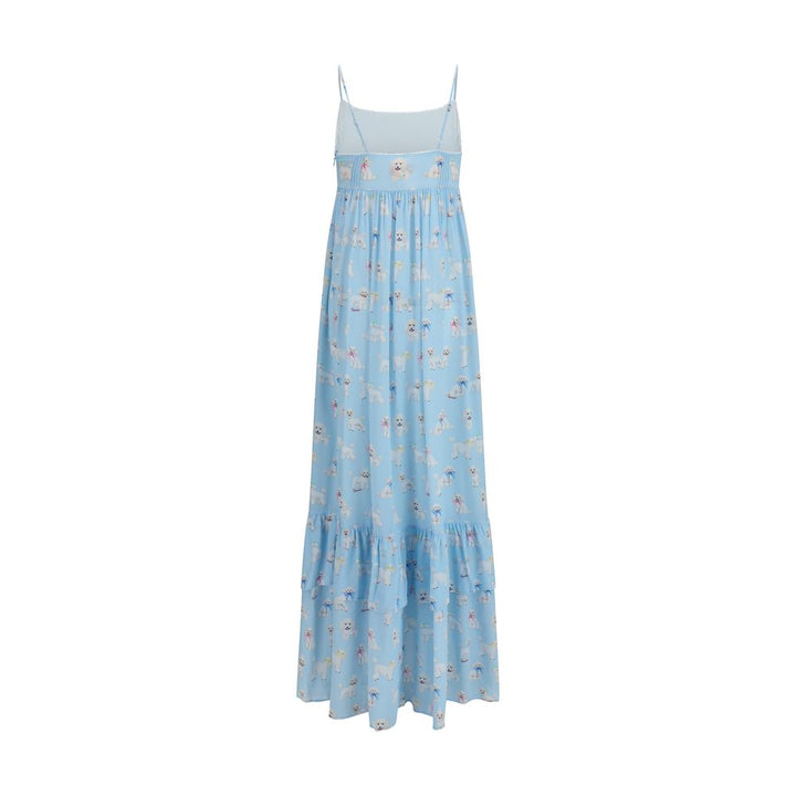 Fiorucci Blue Viscose Long Dress