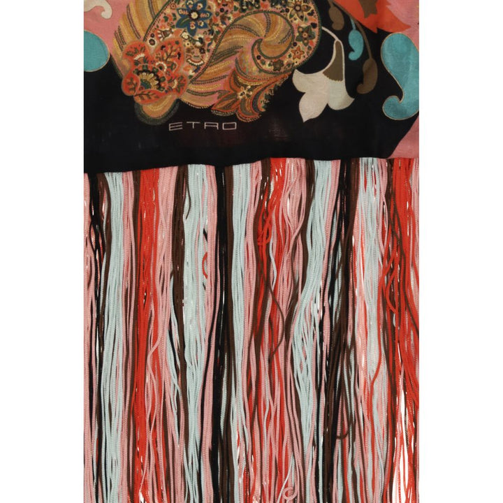 Etro Multicolor Silk Scarf