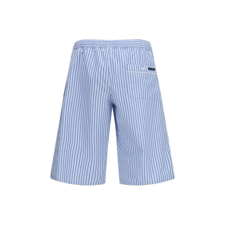 Dolce & Gabbana Blue Cotton Bermuda Shorts