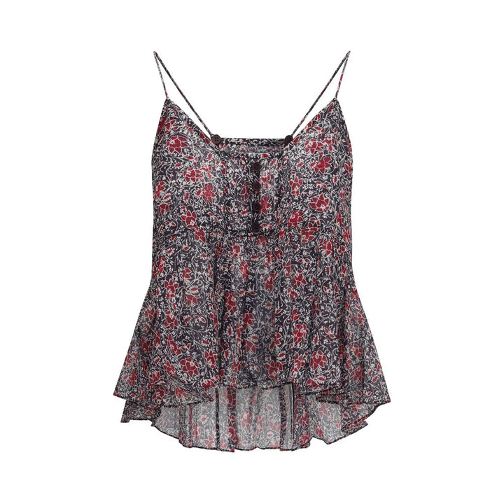 Marant Etoile Purple Cotton Pattern Shirt