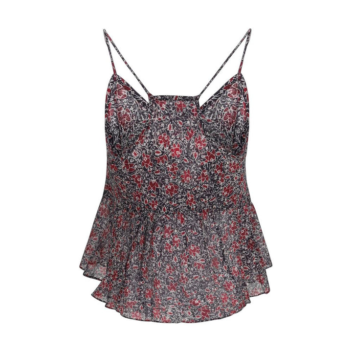 Marant Etoile Purple Cotton Pattern Shirt