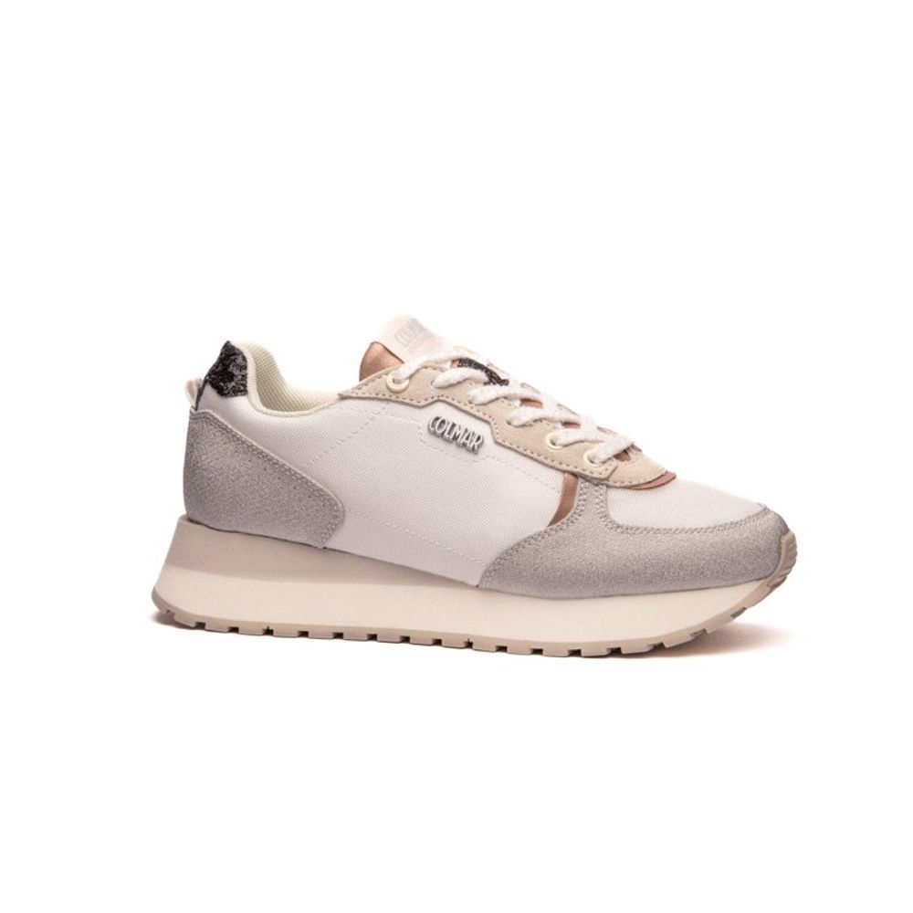Colmar Pink Leather Low Top Sneakers
