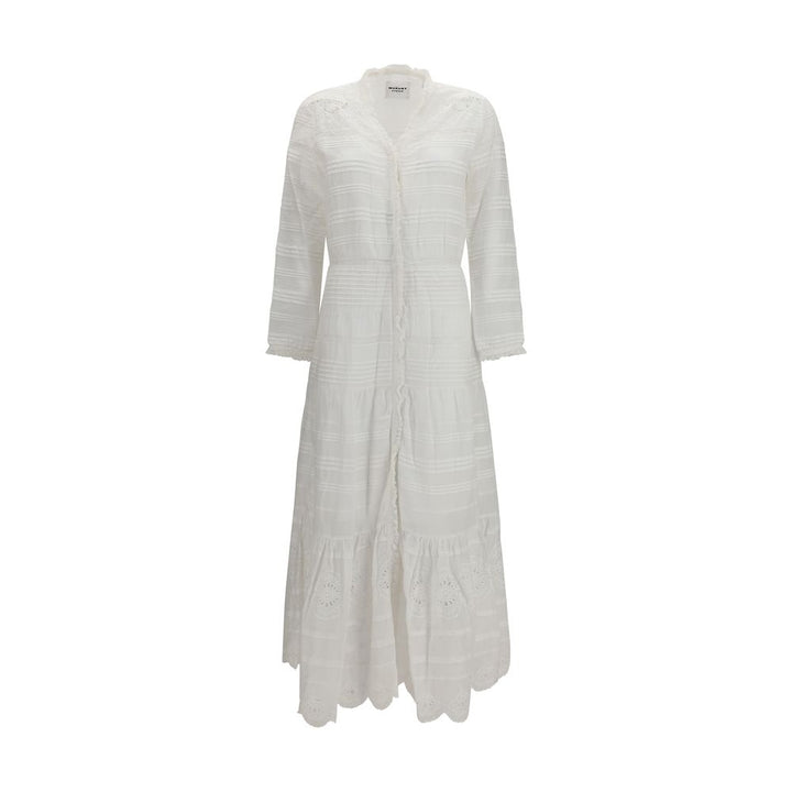 Marant Etoile White Cotton Casual Dress