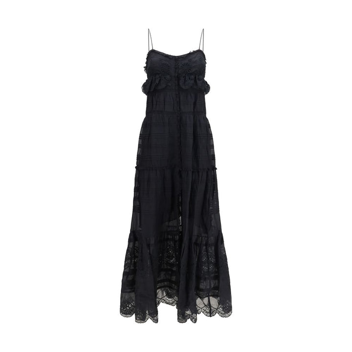 Marant Etoile Black Cotton Casual Dress