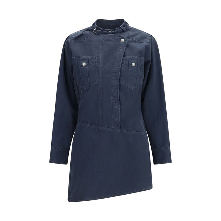 Marant Etoile Blue Cotton Casual Dress