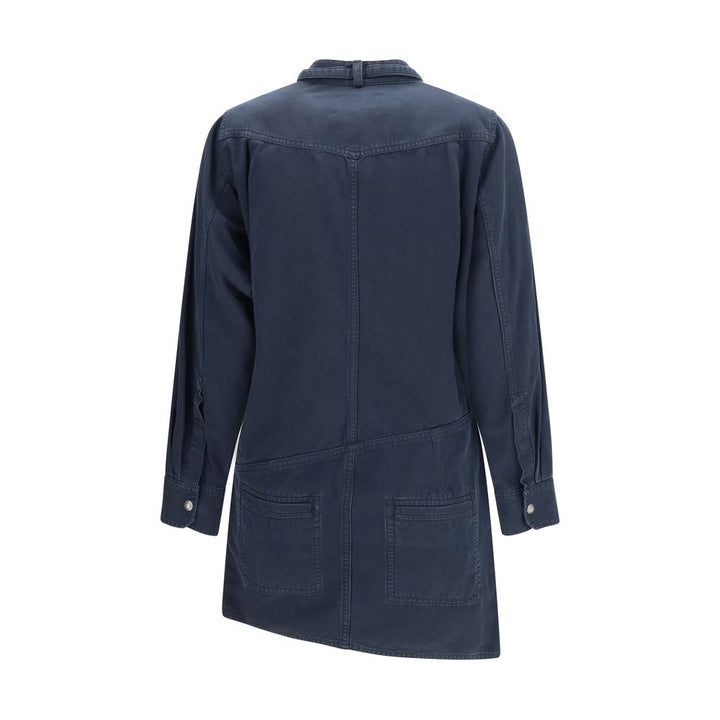 Marant Etoile Blue Cotton Casual Dress
