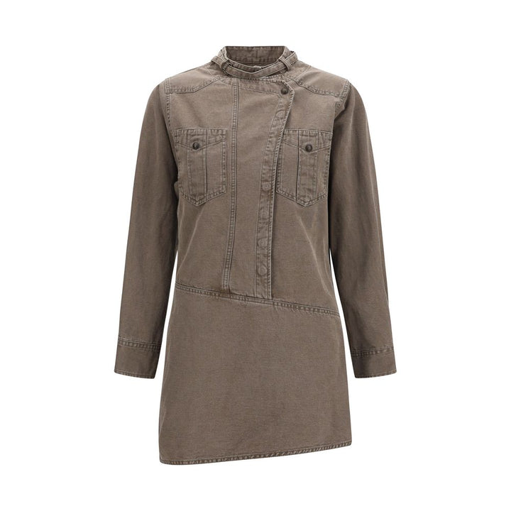 Marant Etoile Brown Cotton Casual Dress