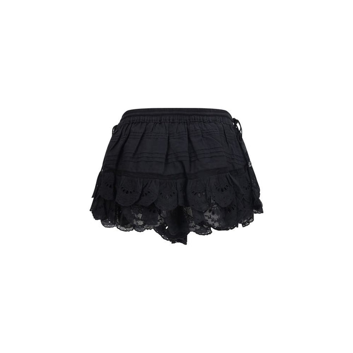 Isabel Marant Étoile Black Cotton Bermuda Shorts