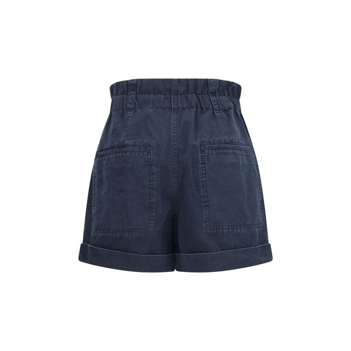Marant Etoile Black Cotton Bermuda Shorts