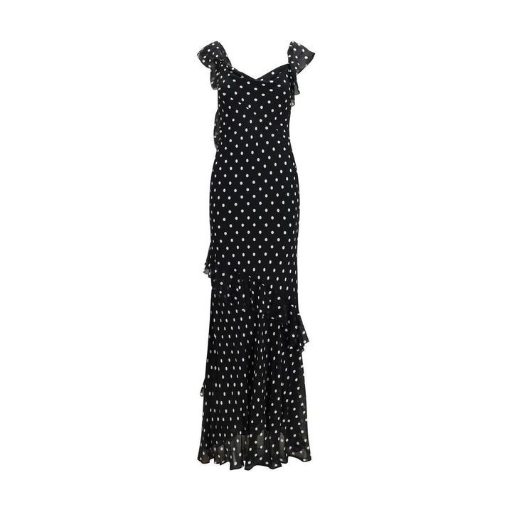 Self-Portrait Black Viscose Casual Dress