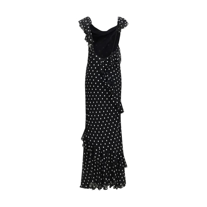 Self-Portrait Black Viscose Casual Dress