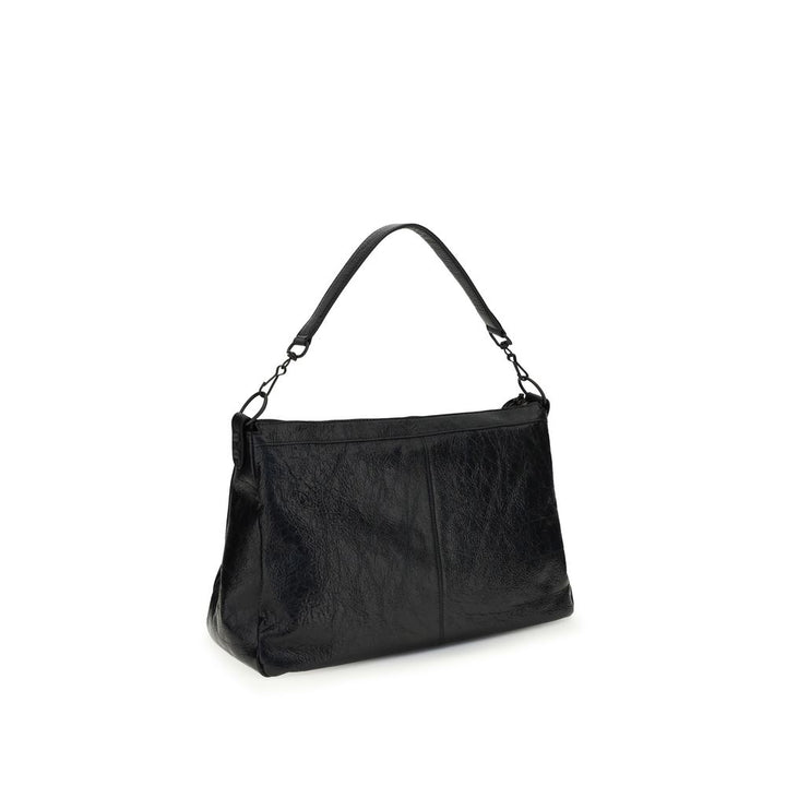 Balenciaga Black Lamb Ovis Aries Aries Shoulder Bag