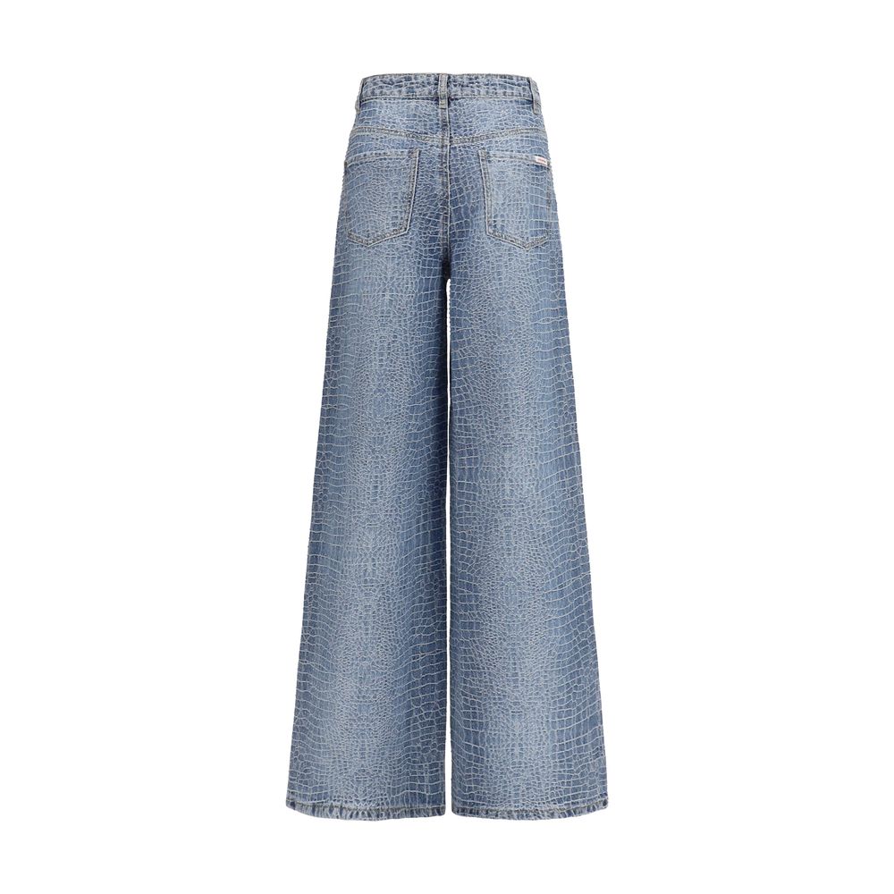 Self-Portrait Blue Cotton Jeans Denim