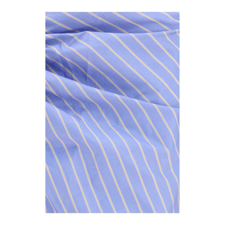 The Andamane Blue Cotton Midi Skirt