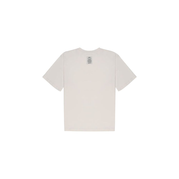 MSGM Beige Cotton T-Shirt