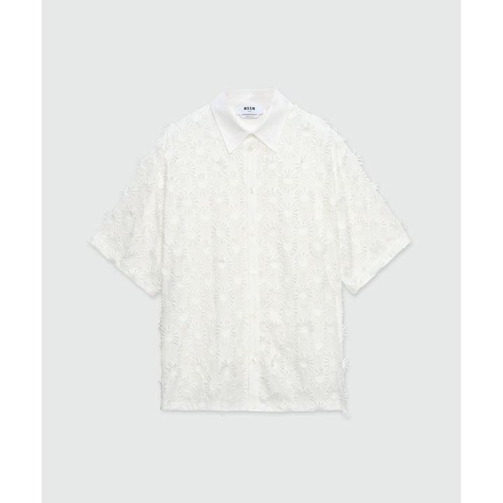 MSGM White Polyester Blouse