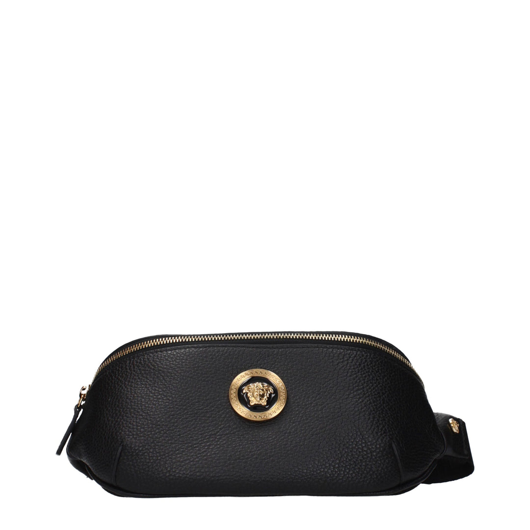 Versace Black Leather Backpack