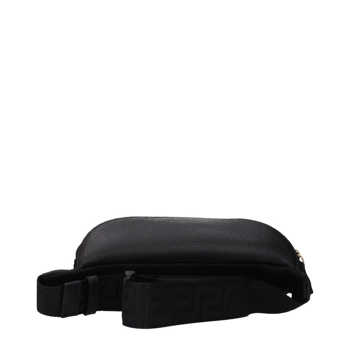 Versace Black Leather Backpack