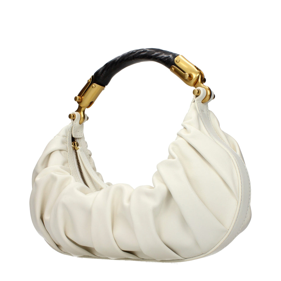 Balmain Beige Leather Handbag