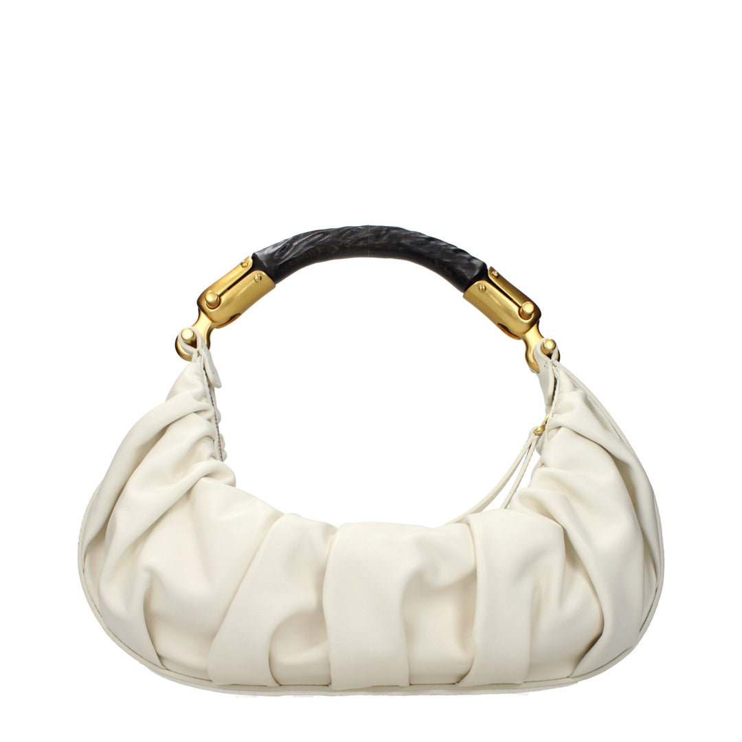 Balmain Beige Leather Handbag