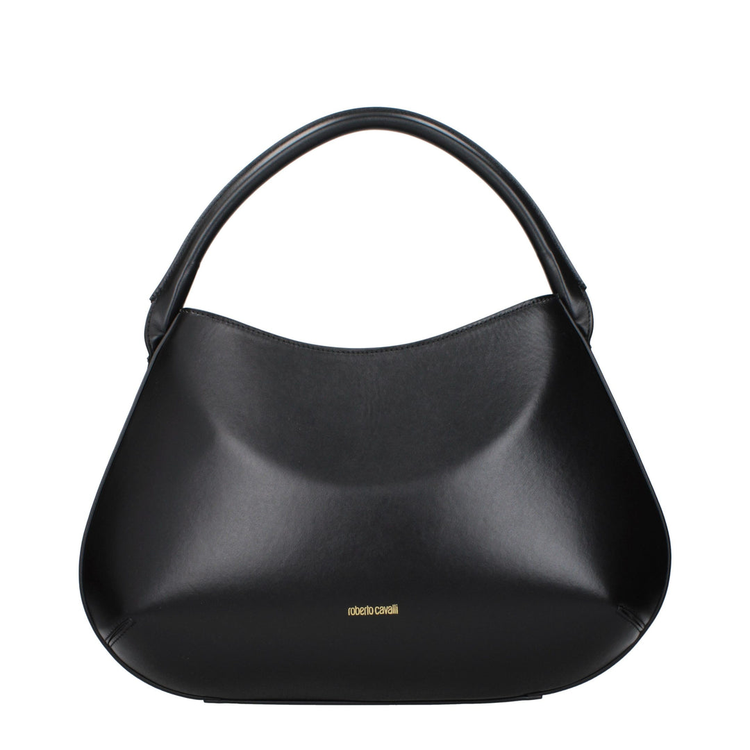 Roberto Cavalli Black Leather Handbag