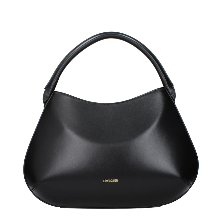 Roberto Cavalli Black Leather Handbag
