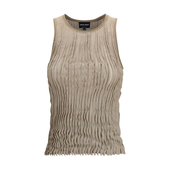 Giorgio Armani Beige Silk Shirt