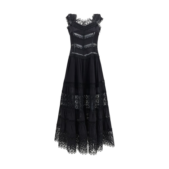 Charo Ruiz Black Cotton Casual Dress