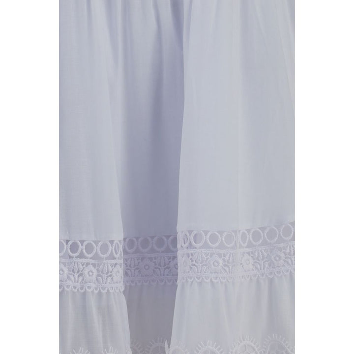 Charo Ruiz White Cotton Casual Dress
