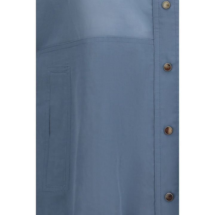 Brunello Cucinelli Blue Cotton Clothing