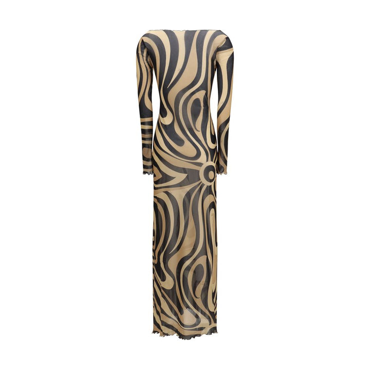 Emilio Pucci Beige Polyamide Long Dress