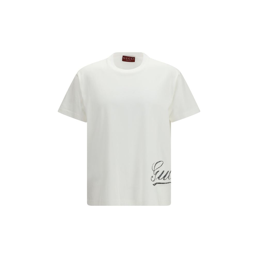 Gucci White Cotton T-Shirt