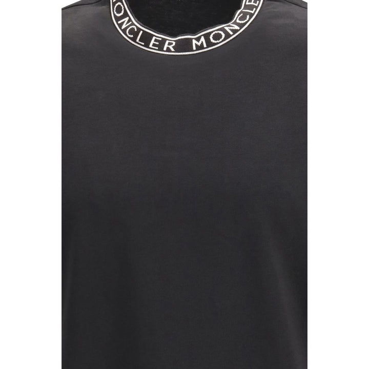 Moncler Black Cotton T-Shirt