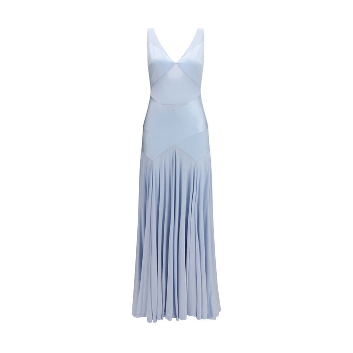 Self-Portrait Blue Viscose Casual Dress