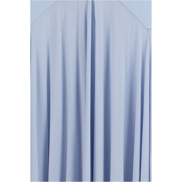 Self-Portrait Blue Viscose Casual Dress