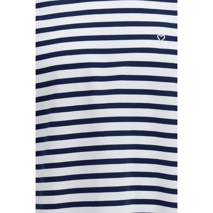 Ami Paris Blue Cotton Long Sleeve T-Shirt