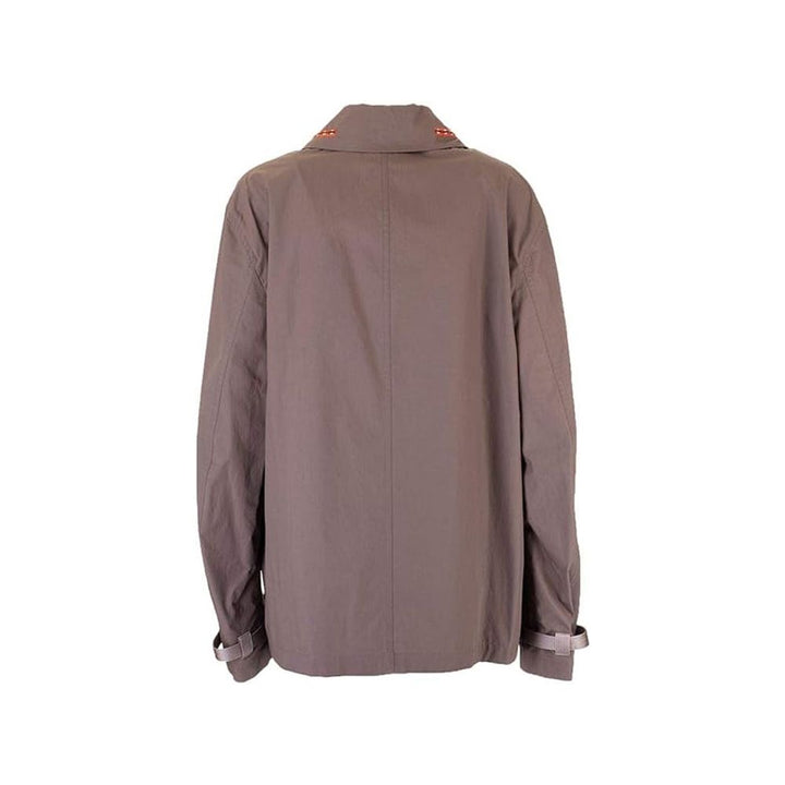 Valentino Brown Cotton Coat