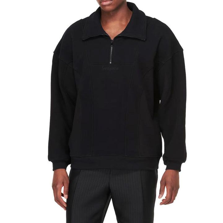 Saint Laurent Black Cotton Sweatshirt