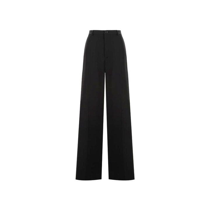 Balenciaga Black Wool Flared Pants