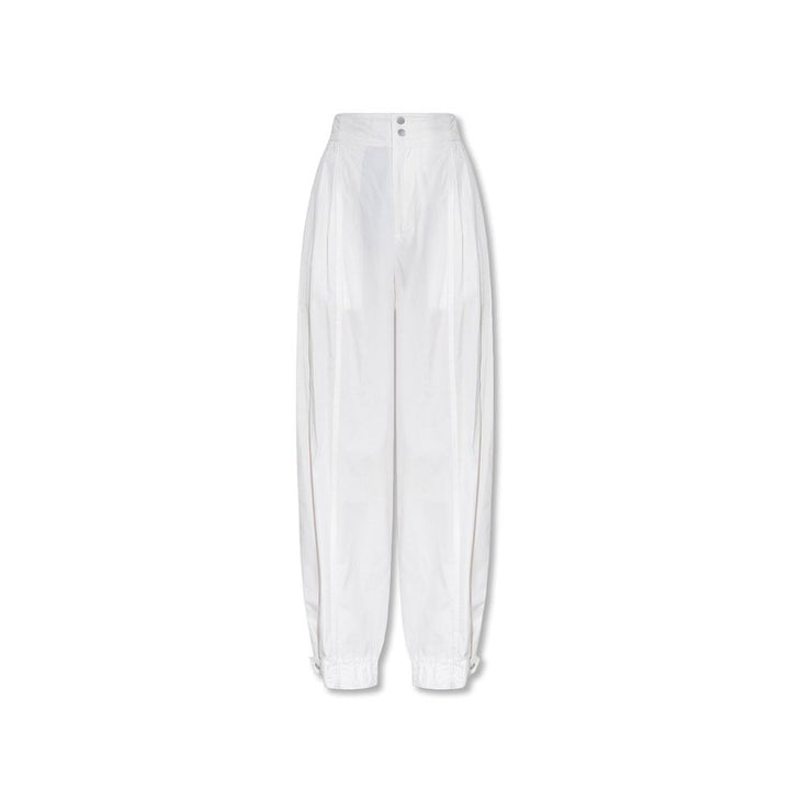 Bottega Veneta White Cotton Casual Pants