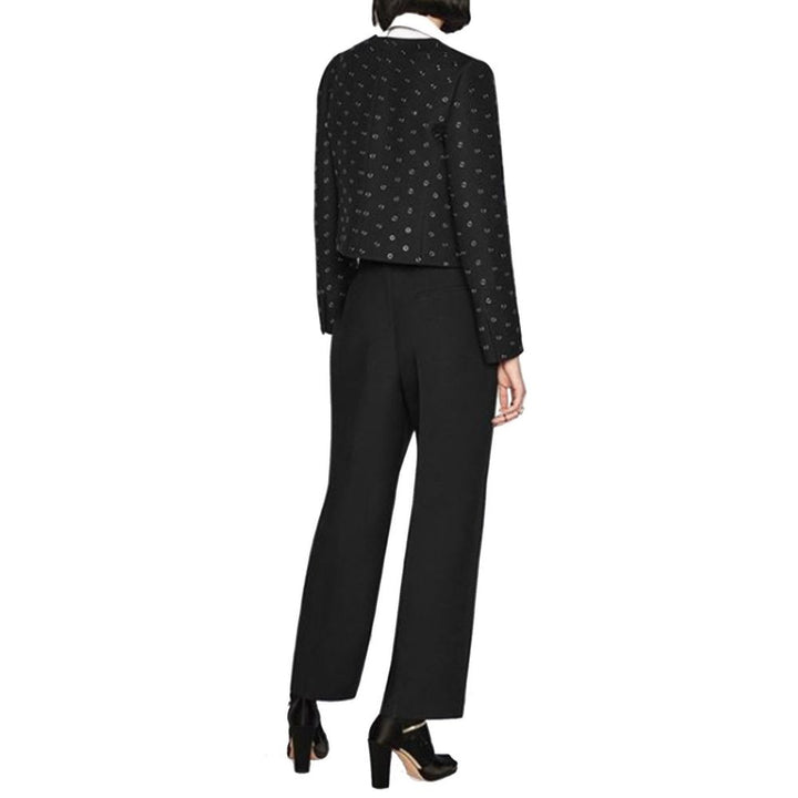 Dior Black Wool Casual Pants